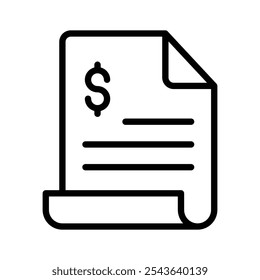 Use this bill icon for clear financial documentation