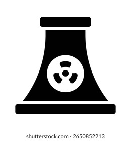 Use this glyph icon showing industrial nuclear plant