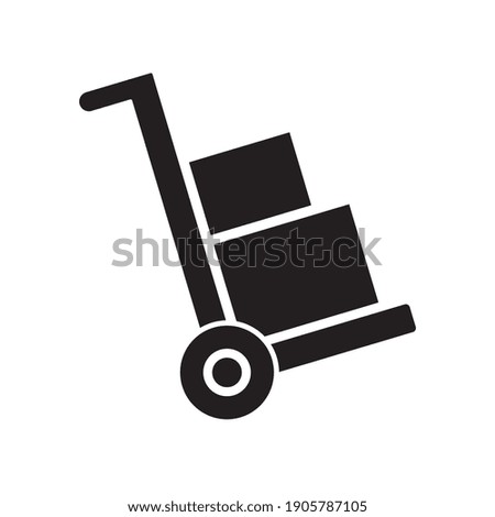 Use trolley icon, Packaging Symbol