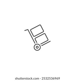 Usar ilustração vetorial do símbolo do ícone do carrinho