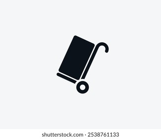 Utilice el carro, signo de embalaje. Moderno ilustrador de Vector de logotipo preciso. EPS10