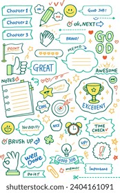 Use various handwriting icons in your study paper