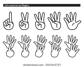 Use your fingers to count from 1 to 10