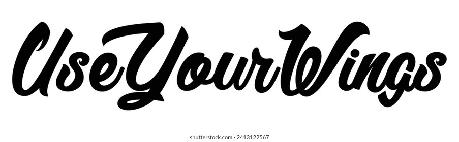 use your wings text on white background.