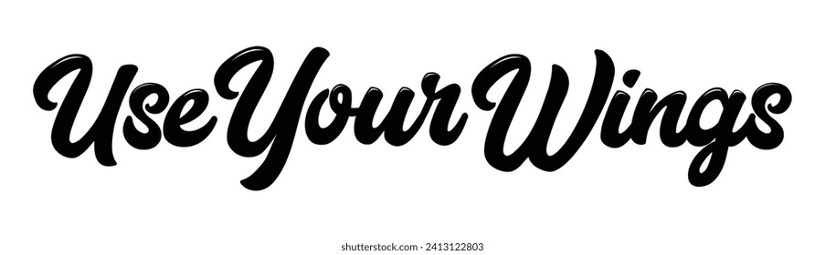 use your wings text on white background.