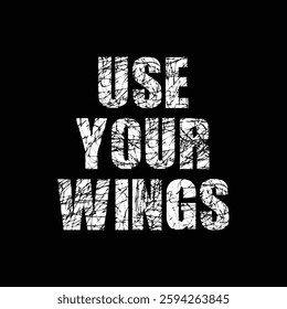 use your wings text on black background.