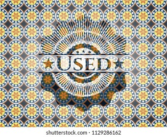 Used arabesque style emblem. arabic decoration.
