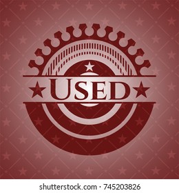 Used badge with red background