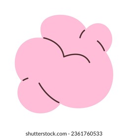 Used Bubble Gum Vector Illustration
