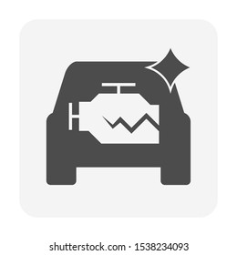 Used car and dealership icon for used car business design.