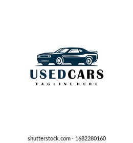 Used Car Logo Design. Awesome Used Car Logo. A Used Car Logotype.