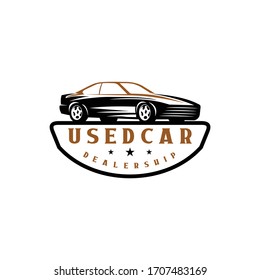 Used car logo vector design. Awesome a used car logo. A used car logotype.
