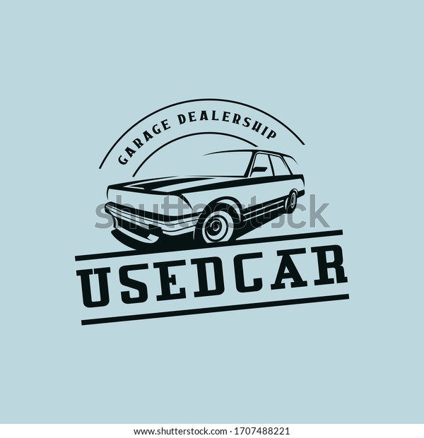 Used car logo vector design. Awesome a used\
car logo. A used car\
logotype.\
