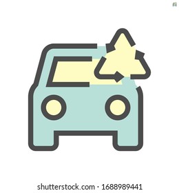 Diseño de conjunto de iconos vectoriales de camión usado, trazo perfecto y editable de 48X48 píxeles.