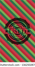 Used christmas colors emblem.