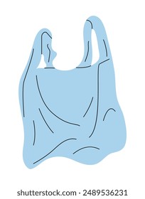 used, crumpled plastic bag. This image highlights the environmental impact of plastic waste and the importance of recycling and responsible waste management.