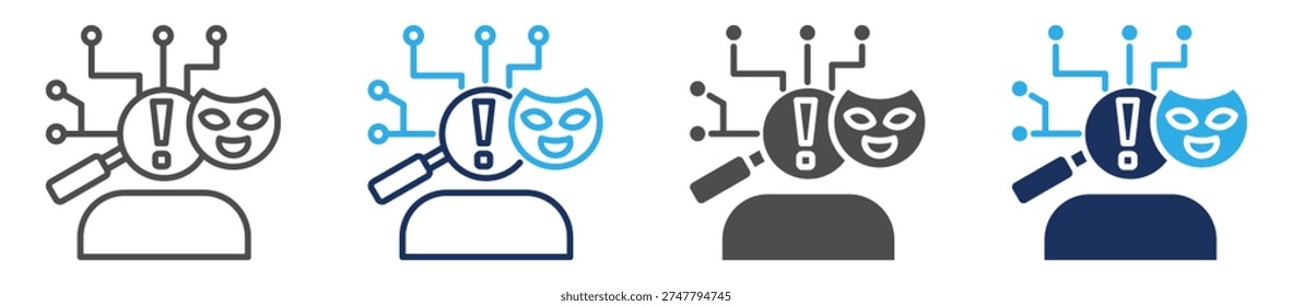 used deceive icon set multi concept
