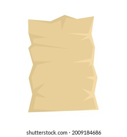 Used eco paper pack icon. Flat illustration of used eco paper pack vector icon isolated on white background