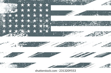 Used flag USA - background