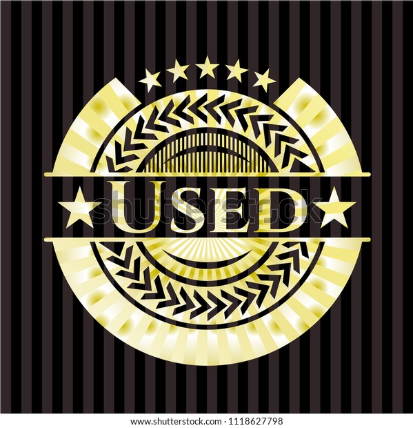 Used gold badge or\
emblem