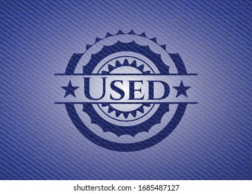 Used jean background. Vector Illustration. Detailed.