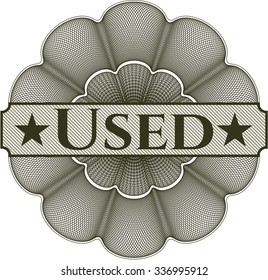 Used money style rosette