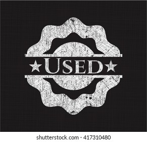 Used on chalkboard