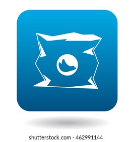Used packaging icon in simple style on a white background