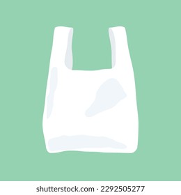 Used Plastic bag vector, International plastic bag free day related