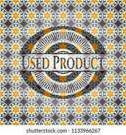 Used Product arabesque emblem. arabic decoration.