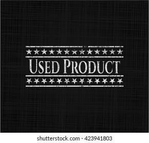 Used Product with chalkboard texture