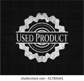 Used Product on blackboard