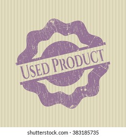 Used Product rubber seal with grunge texture