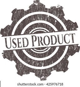 Used Product with rubber seal texture