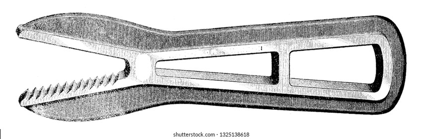 It is used to turn iron and steel pipes and rods which could not be turned with a regular range, vintage engraved line art illustration. Bicycle Accessories - 1900