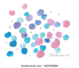 I used watercolors to draw with my free hand-painting sensitivity.
