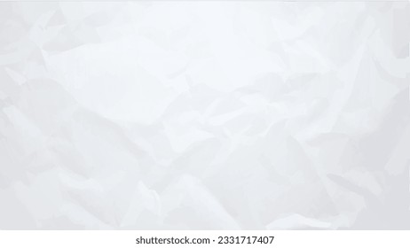 an used white color wrinkled paper back