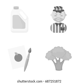 useful, business, ecology and other web icon in monochrome style.cabbage, color, vegetables, icons in set collection.