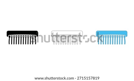 A useful cable comb accessory for neatly organizing and aligning multiple wires