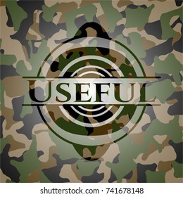 Useful camouflage emblem