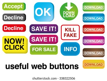 Useful Color Web Buttons
