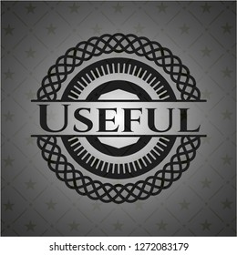 Useful dark icon or emblem