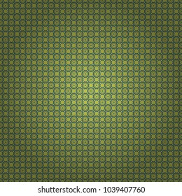 Useful as design element for texture and artistic compositions. Vector illustration. Mandalas kaleidoscope seamless pattern. Composed of green, blue and violet abstract elements.