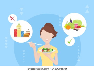 Vector Illustration Children Food Concept Stock Vector (Royalty Free ...