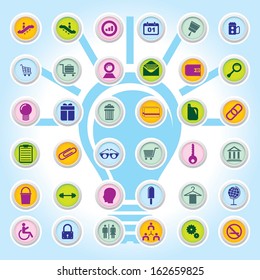 Useful Editable Icons For Web and Mobile. EPS-10