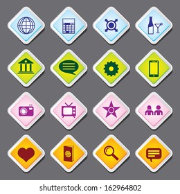 Useful Editable Icons For Web and Mobile. EPS-10