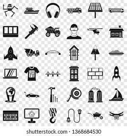 Useful engineering icons set. Simple style of 36 Useful engineering vector icons for web for any design