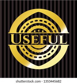 Useful gold emblem