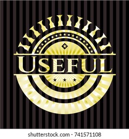 Useful gold emblem
