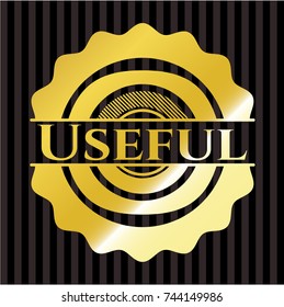 Useful gold shiny emblem